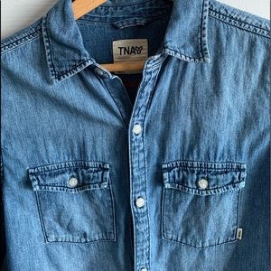 From aritzia TNA denim top